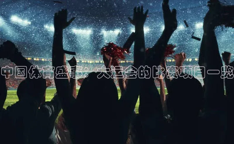 中国体育盛事：大运会的比赛项目一览